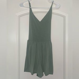 Forever 21 Light green/blue romper